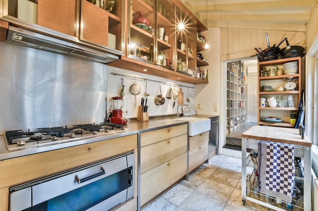 Spacious kitchen design