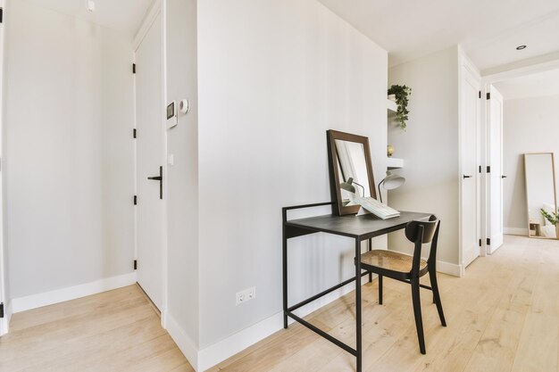 Spacious living room with open kitchen