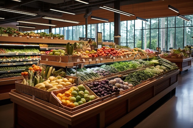 Spacious And Well Organized Supermarket Generative AI