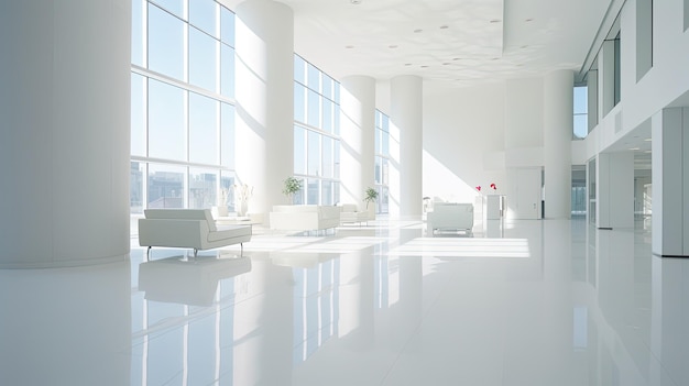 Photo spaciousness clean building interior