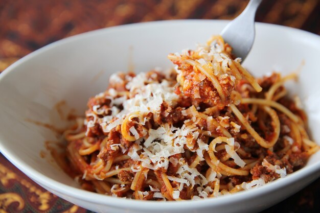 Spaghetti alla bolognese cibo italiano?