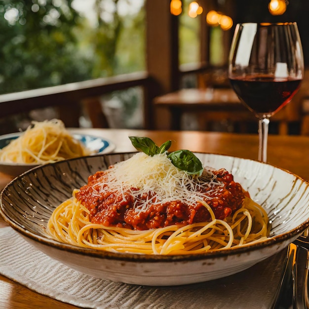 Photo spaghetti bolognese