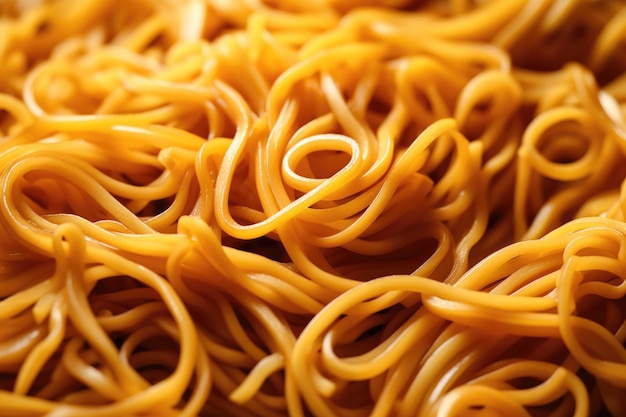 Крупный план спагетти
