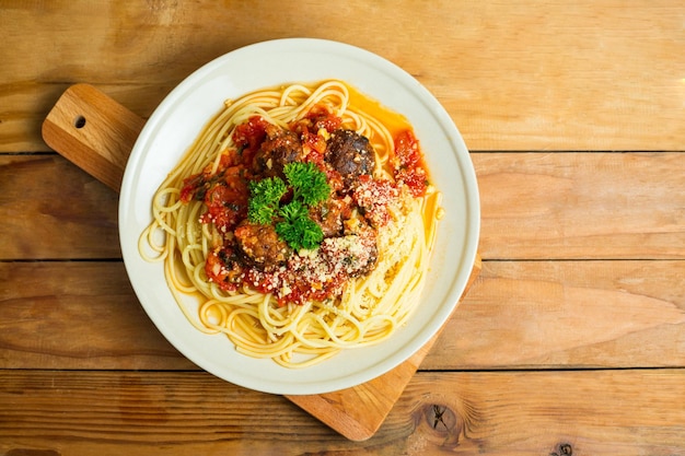 spaghetti en gehaktballen