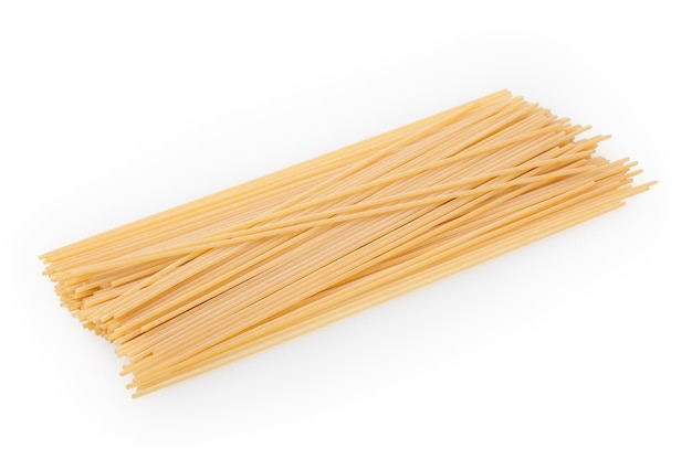 Spaghetti isolated on white background with clipping path