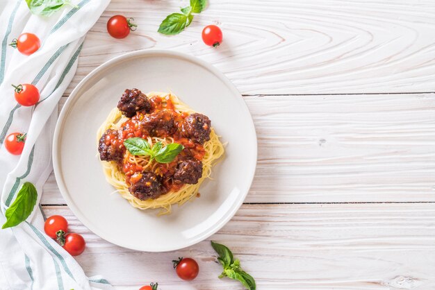 Spaghetti met gehaktballen