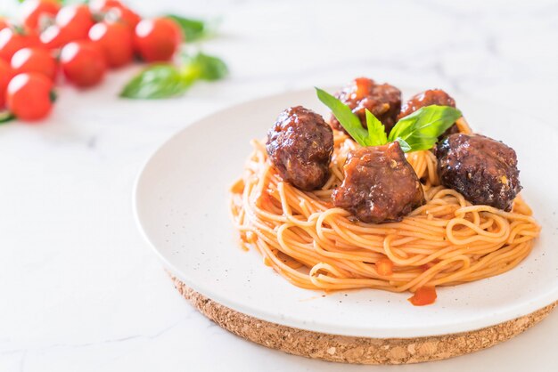 spaghetti met gehaktballen