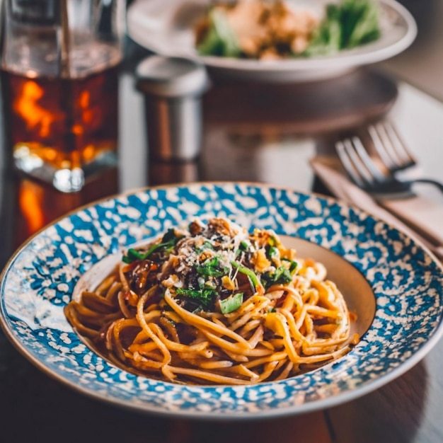 Spaghetti met tomaten en asperges