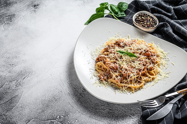 Spaghetti met tomaten en bolognesesaus