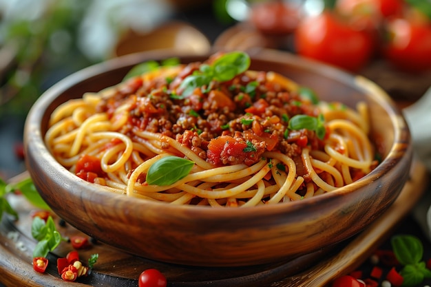 Spaghetti met vleessaus een traditioneel gerecht