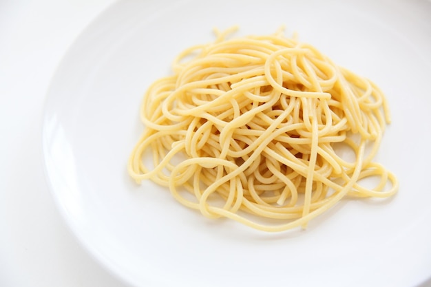 Spaghetti noodle isolated in white background