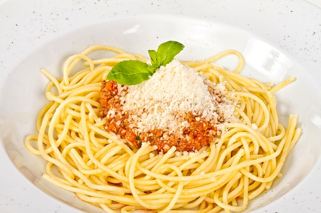 Spaghetti pasta met tomatensaus