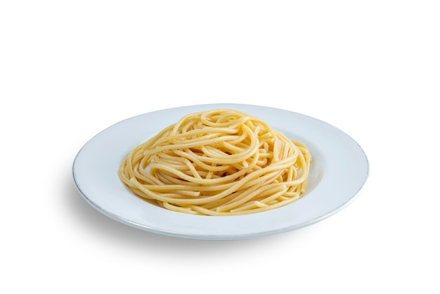 Spaghetti on the plate