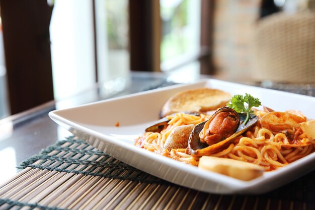 Spaghetti Vongole met kokkels