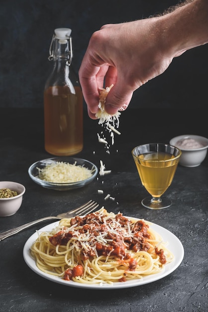 Spaghetti with bolognese sauce