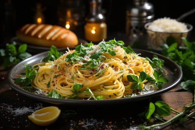 Spaghetti with Garlic Infusion