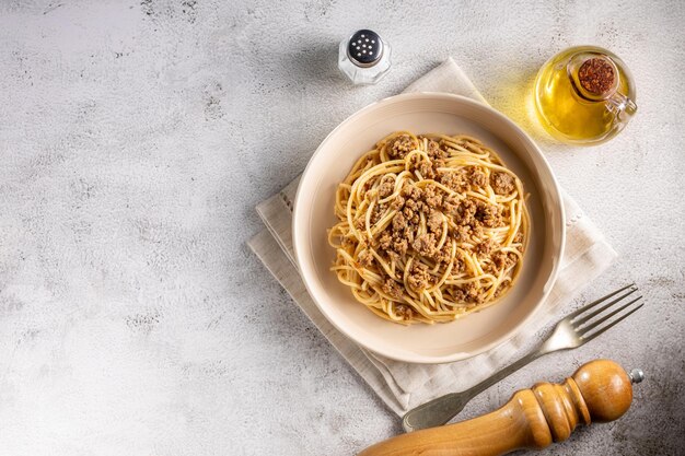 Spaghettipasta met gehakt