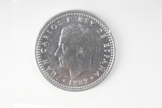 Photo spain coin mcro, una peseta