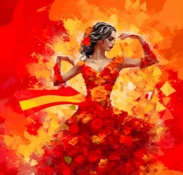 Foto concetto di flamenco fiesta spagnola