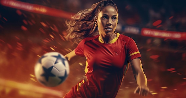 Spain International sports participation in Football Spanish woman Football players