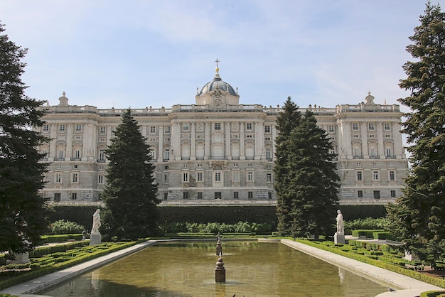 Spain. Royal Palace in Madrid. Facade.