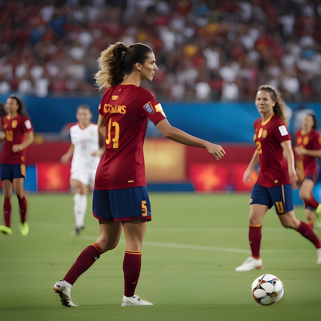 Spain's women's national football team victory art