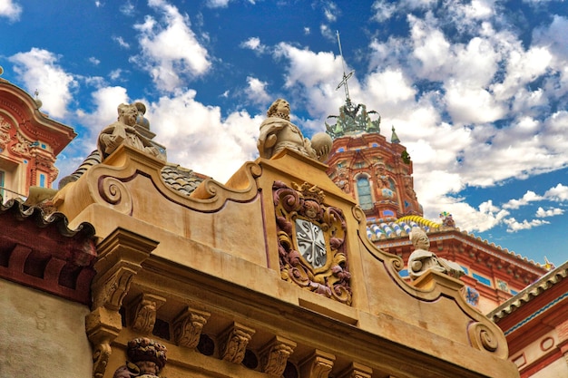 Улицы Испании Севильи и колониальная архитектура в историческом центре