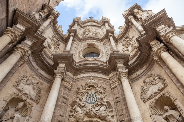 スペイン、バレンシア。大聖堂の詳細-バレンシアの聖母の被昇天大聖堂