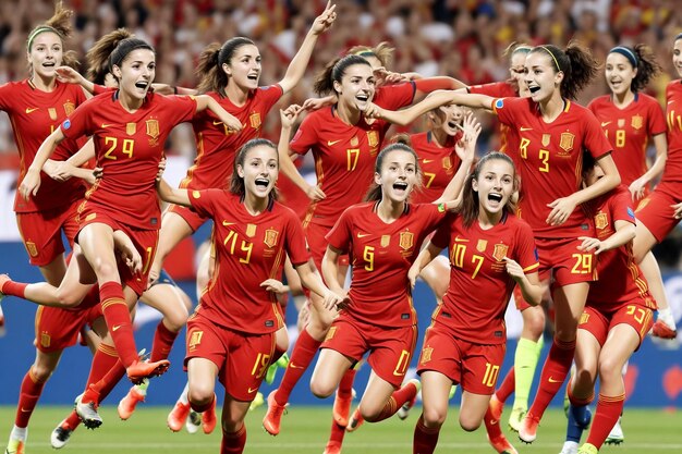 Spain women's national football team victory