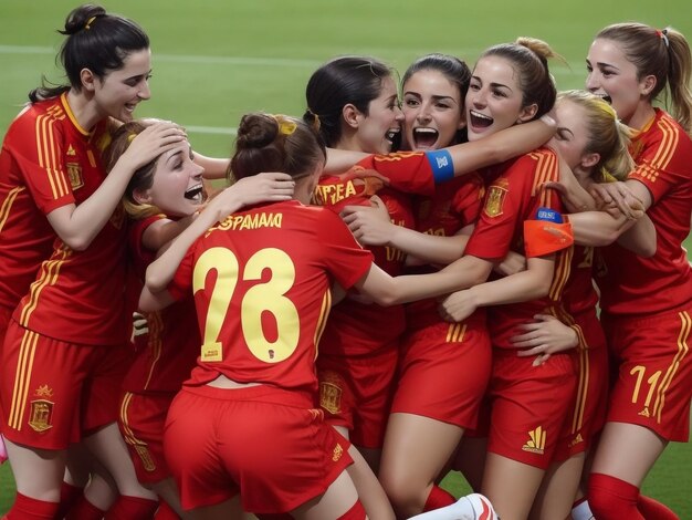 Photo spain women wining moment