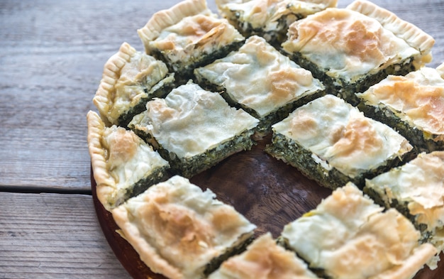 Spanakopita. Greek spinach pie