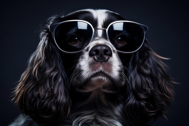 Spaniel breed dog summer hat Generate Ai