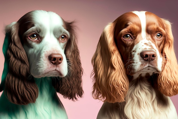 Spaniels Cocker dog AIGenerated