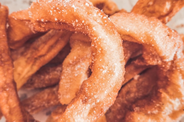 Spanish churros close up