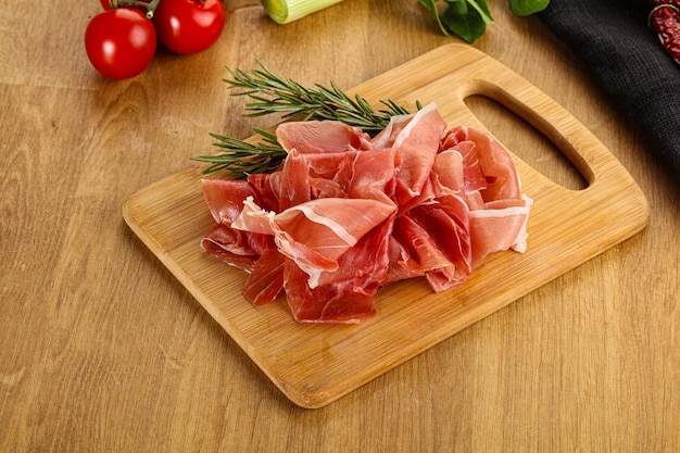 Spanish cuisine pork meat Jamon crudo