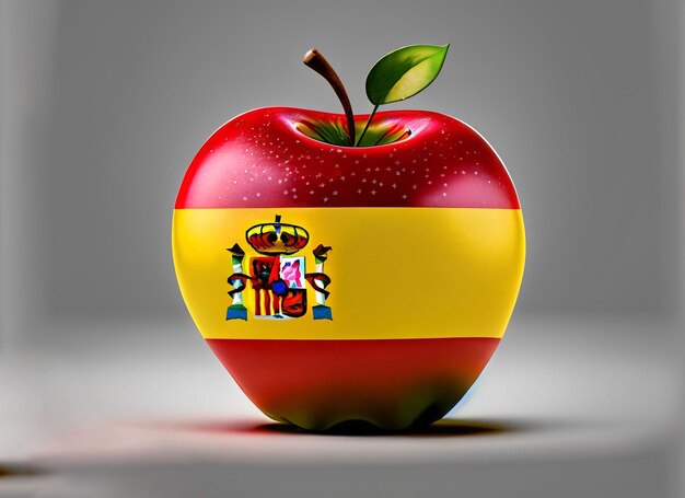 Spanish flag in on apple