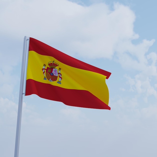 スペイン国旗の写真