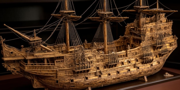 Photo spanish galleon from the 17th century