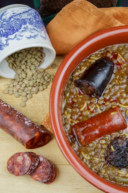 Spanish lentils with chorizo 