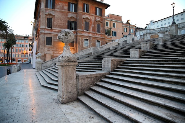 Piazza di spagna con piazza di spagna a roma italia