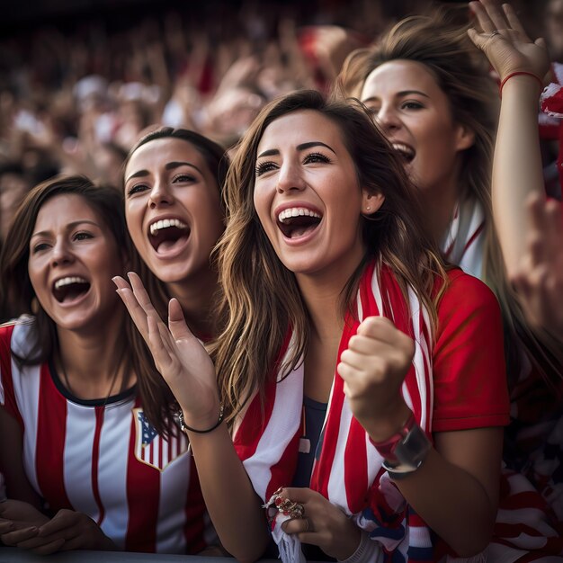 Premium AI Image | Spanish team celebrating after winning the final