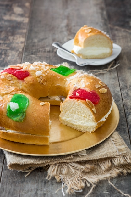 Spanish typical epiphany cake 