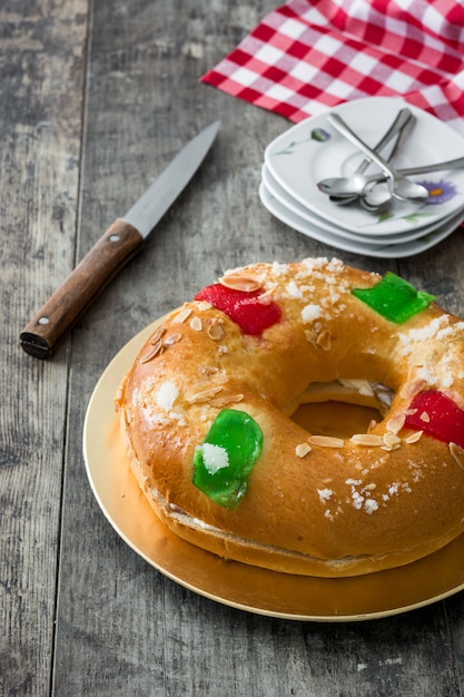 Spanish typical epiphany cake 