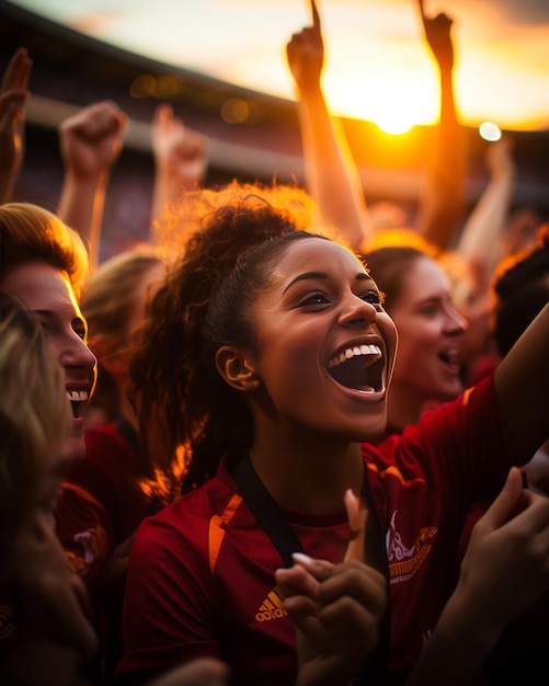 Spanish women's football team Stock photo