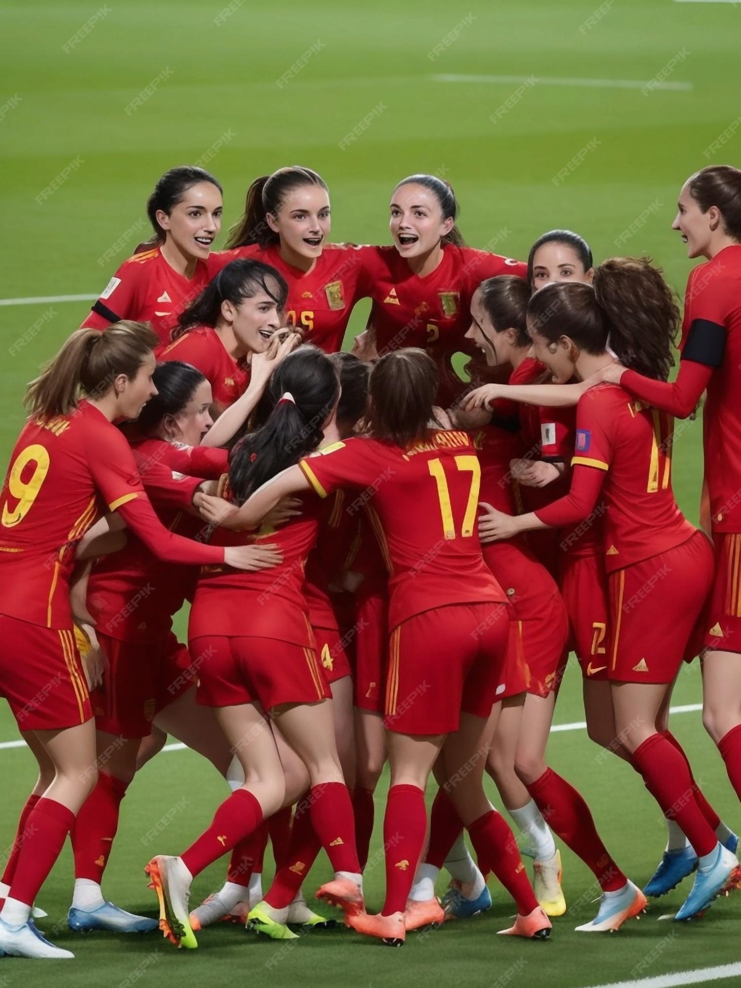 Premium Photo | The Spanish women s national football team