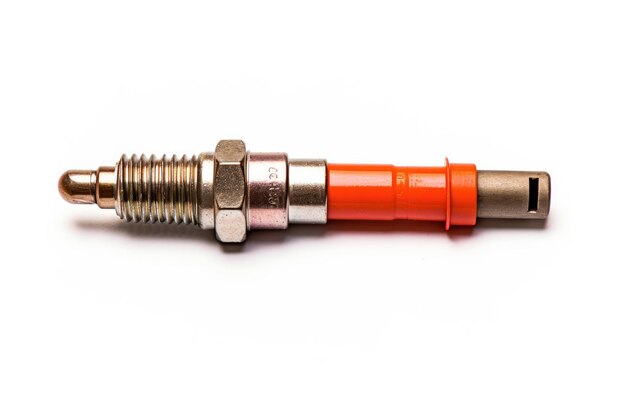 spark plug view on white background