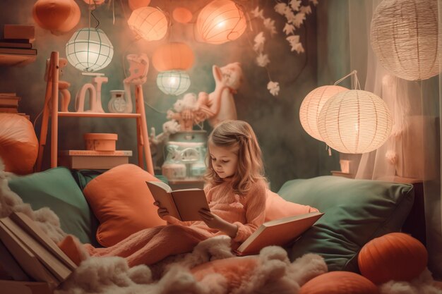 スパークルコアの読書時間 鮮やかな想像力を持つ小さな女の子の奇妙な冒険