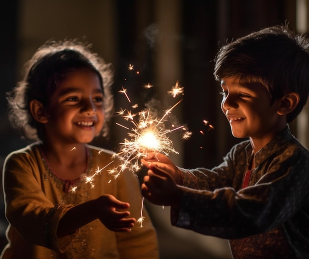 Sparklers on Diwali