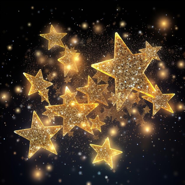 Photo sparkles stars background