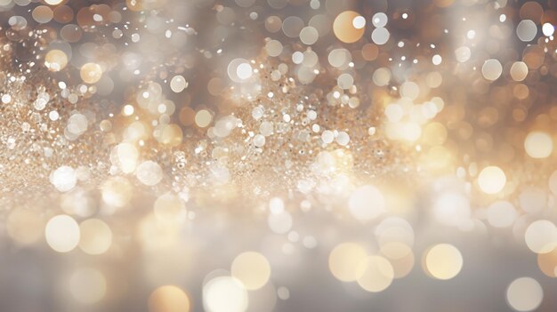 Photo sparkling beautiful background with a golden color for christmas backdrop generative ai